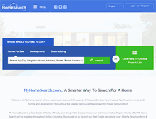 Tablet Screenshot of myhomesearch.com